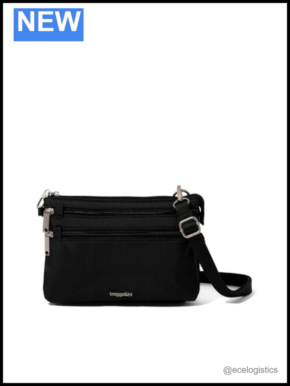 Anti-Theft Crossbody Travel Bag with Locking Zippers RFID